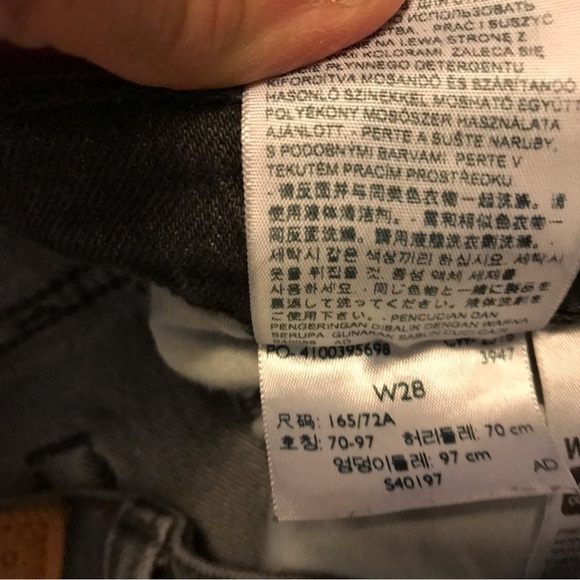 Levis Premium Wedgie Gray Washed Jeans - Picture 6 of 8